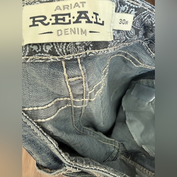 Ariat Real Denim Women's Size 30r x32 Jeans Bootcut Medium Wash Western - Picture 5 of 11